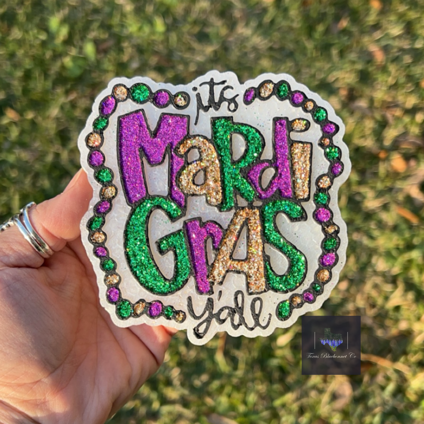 MARDI GRAS W/ BEADS