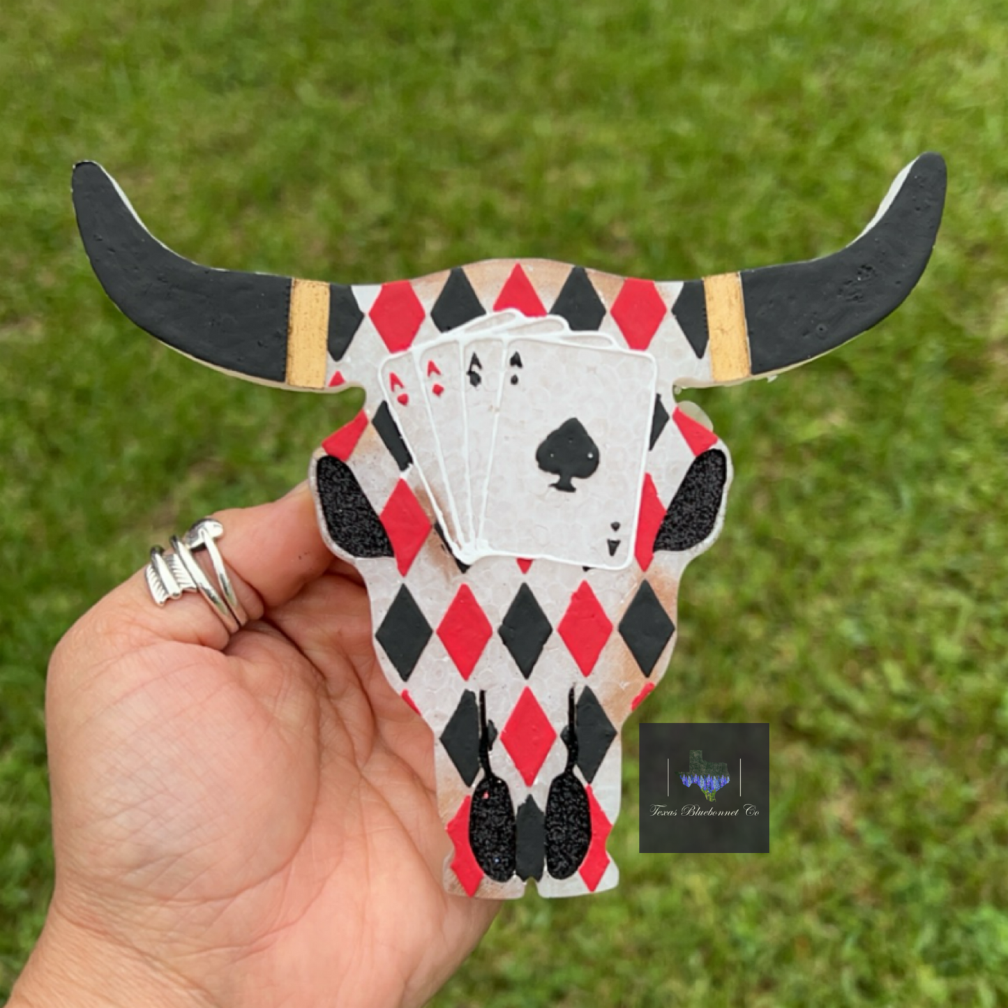 CARDS BULL SKULL