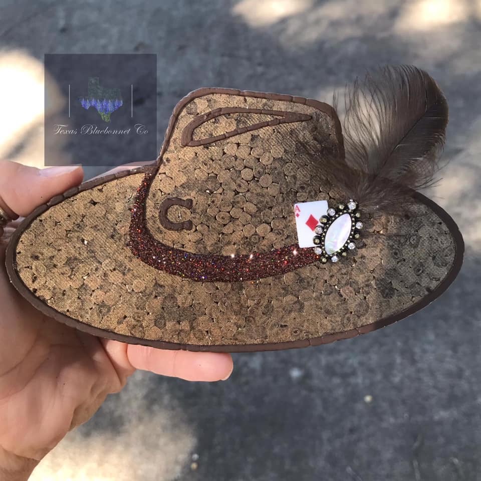 BROWN WESTERN HAT