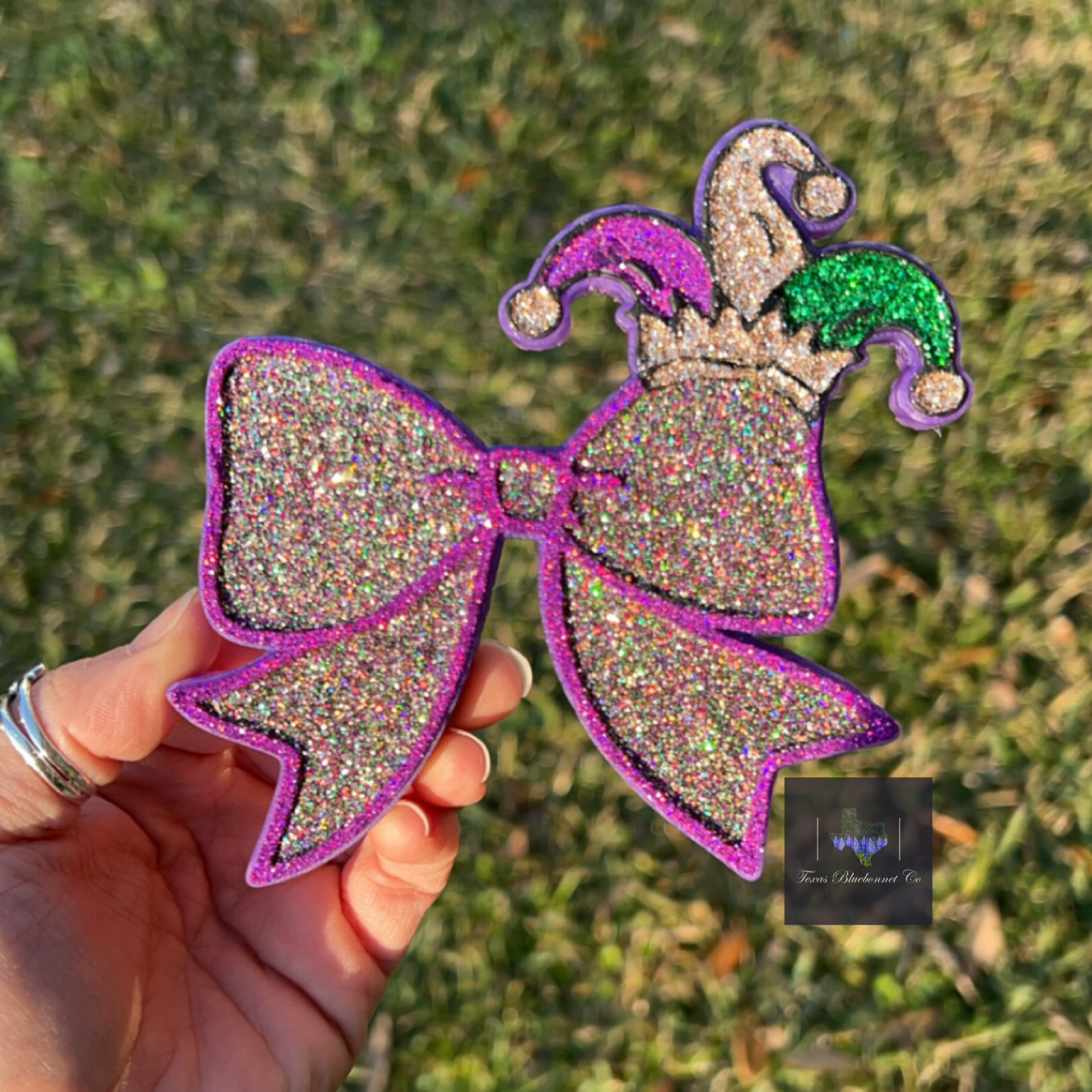 MARDI GRAS BOW W/ JESTER HAT