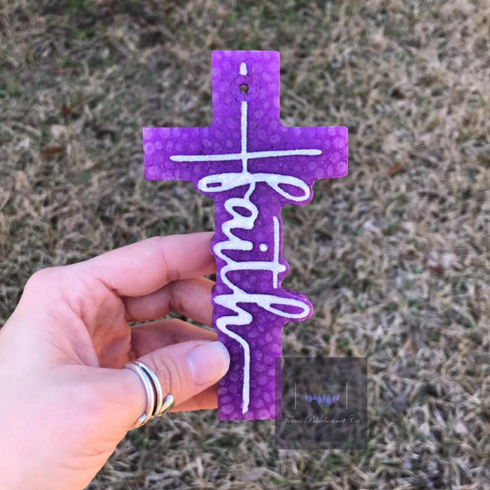 FAITH CROSS PINK/PURPLE