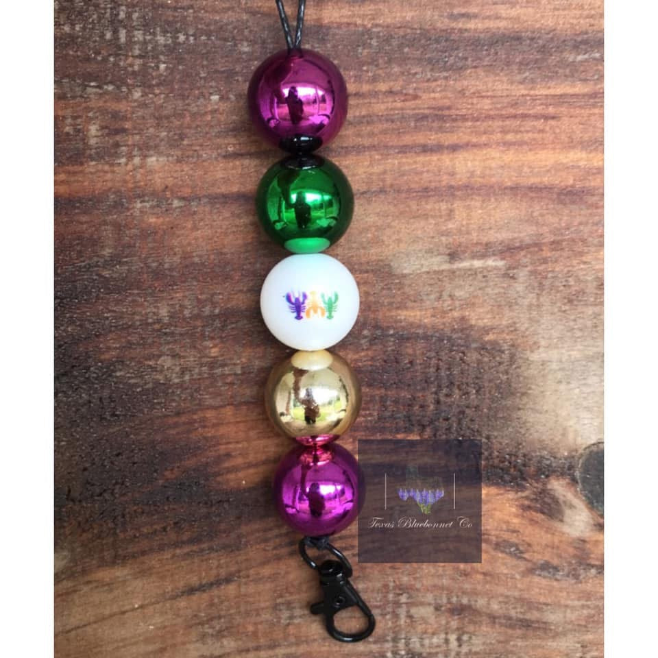 MARDI GRAS CRAWFISH METALLIC HANGER