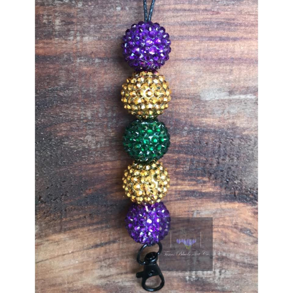 MARDI GRAS RHINESTONE HANGER