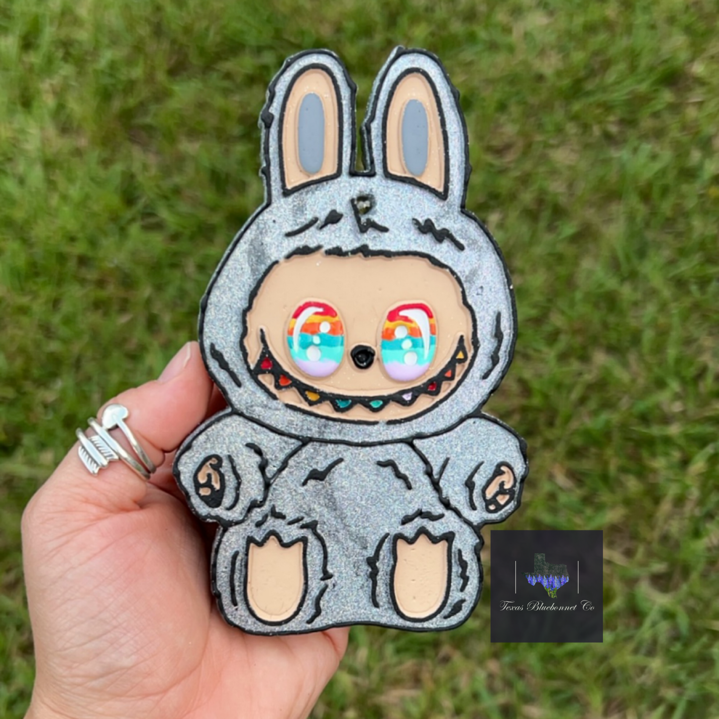 SILVER RAINBOW LABUBU