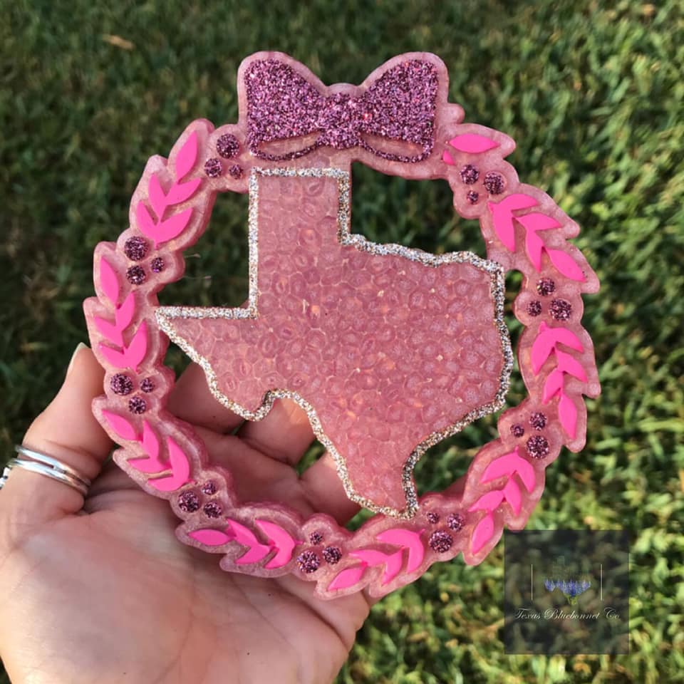 PINK TEXAS WREATH