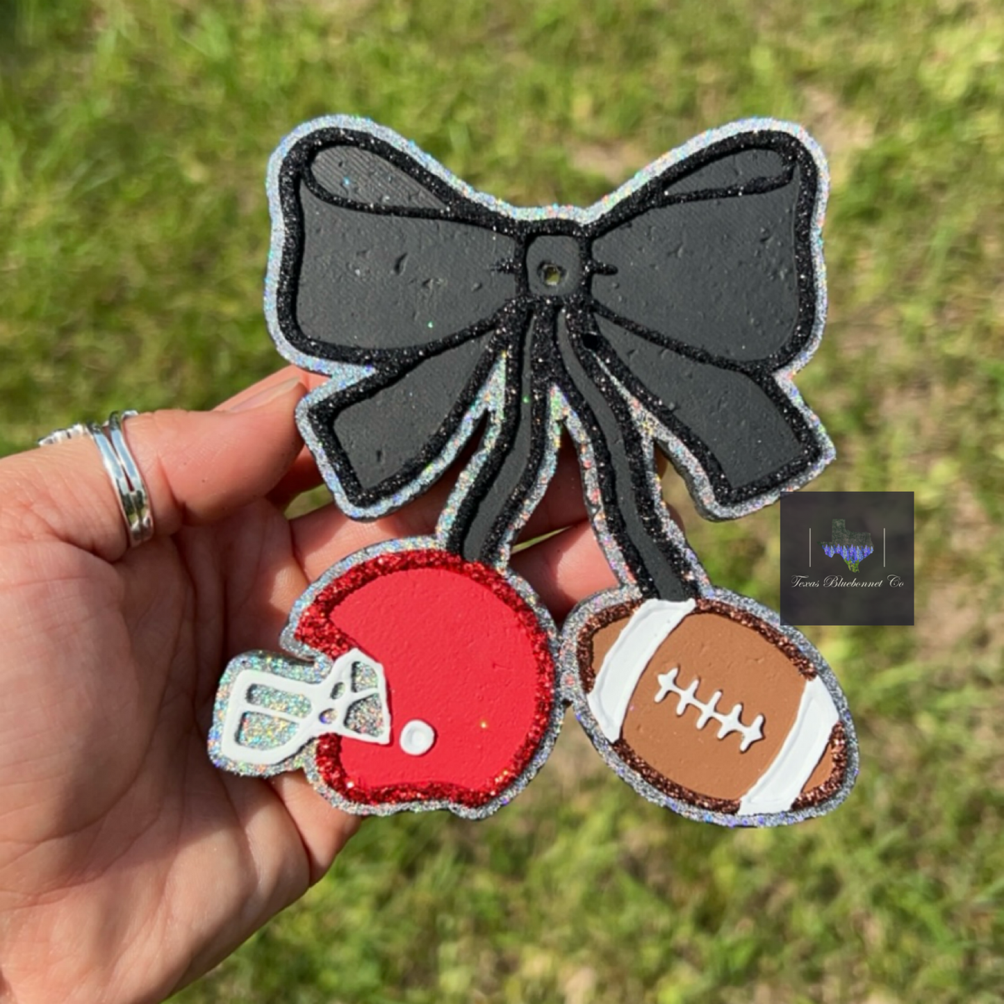 FOOTBALL W/ HELMET CHERRIES (RED)
