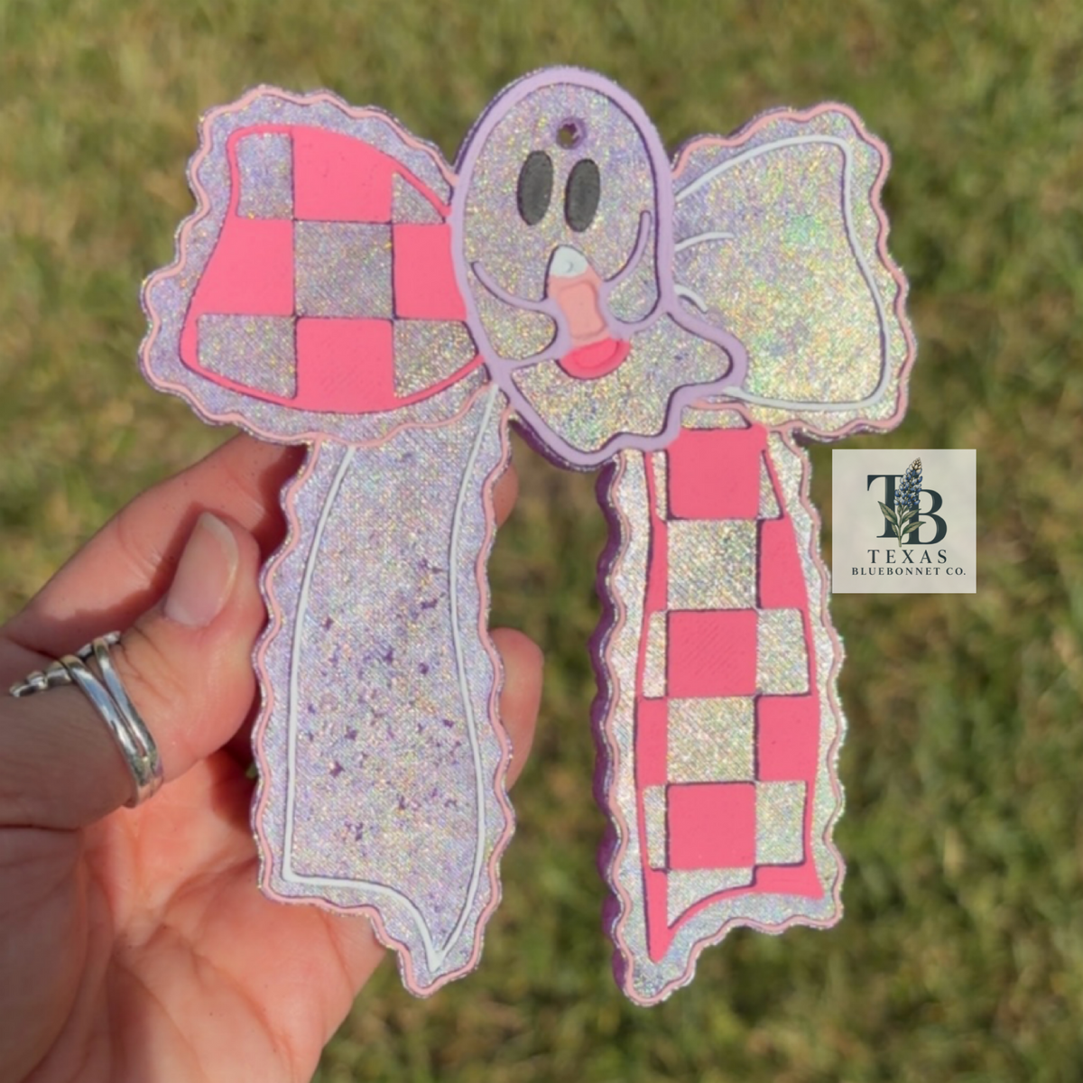 GHOST W/ CHECKERED BOW