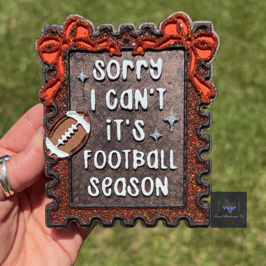 SORRY I CAN’T. IT’S FOOTBALL SEASON