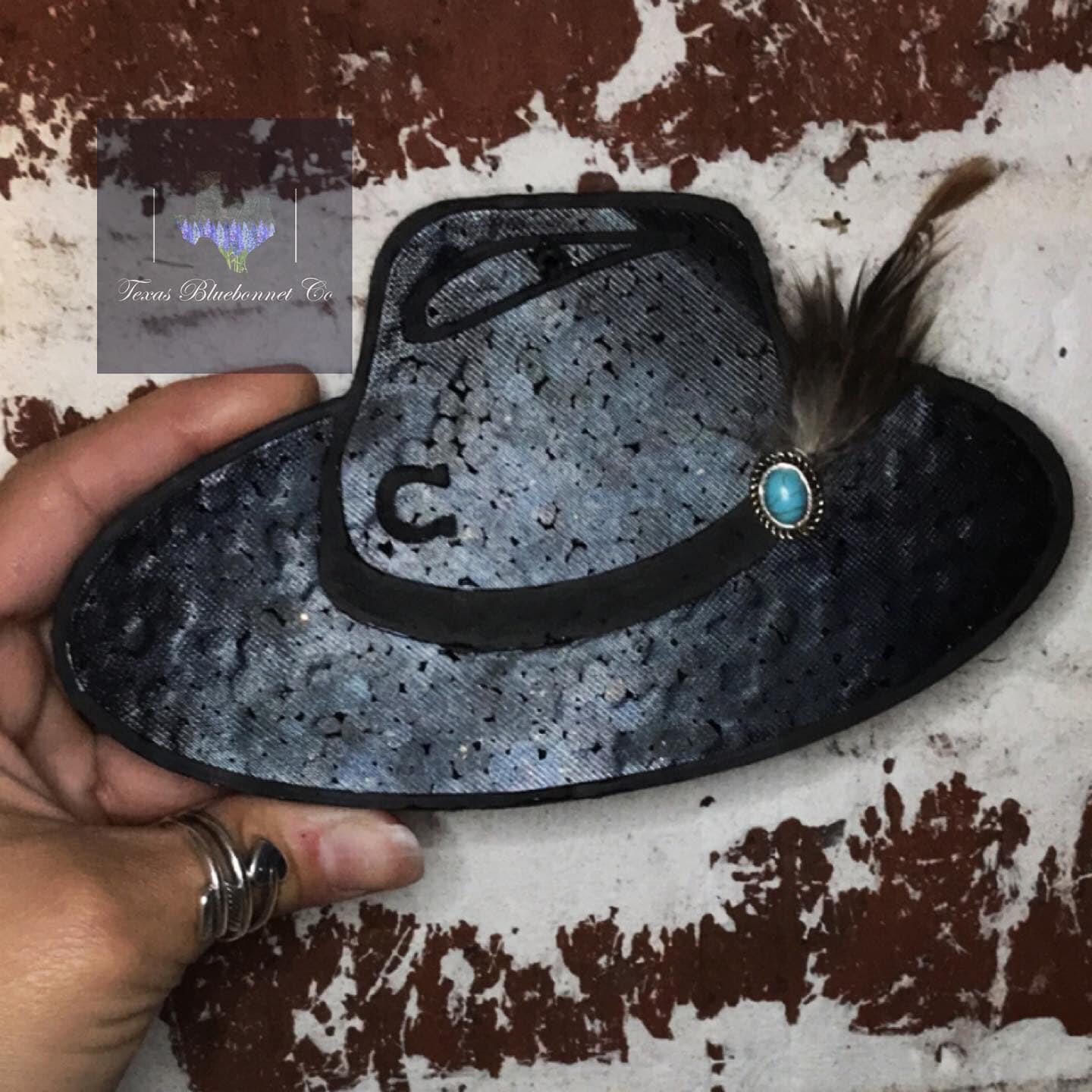 BLACK WESTERN HAT