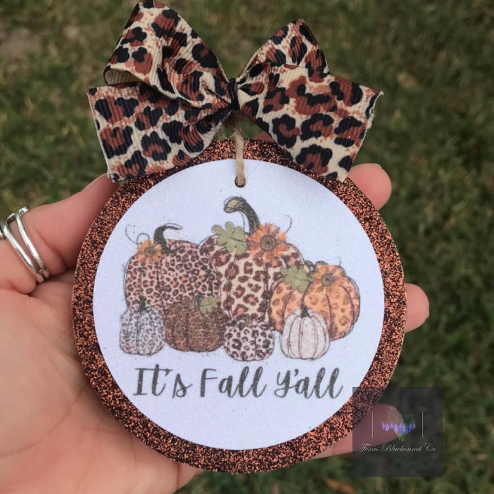 FALL CHEETAH CARDSTOCK ROUNDS