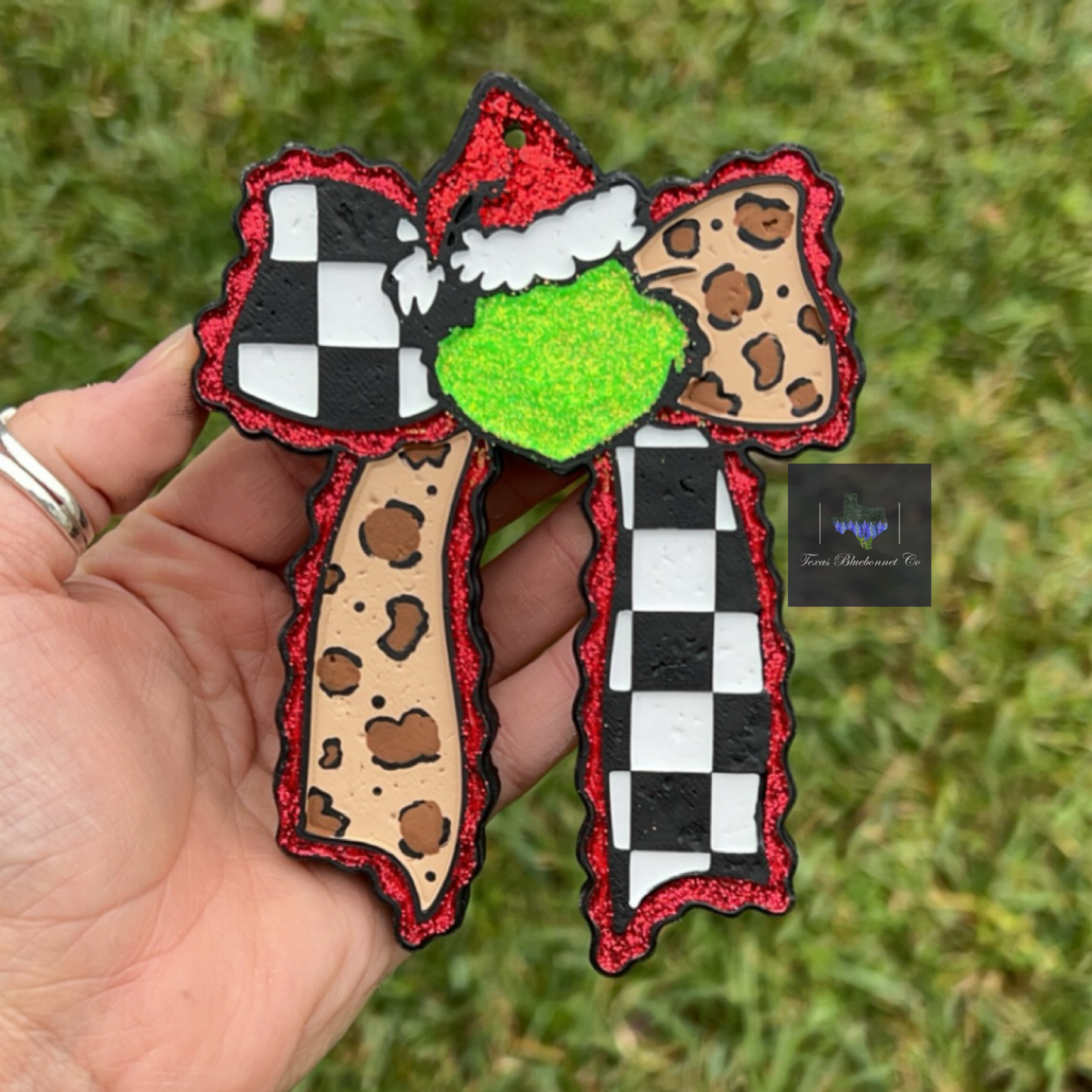 GREEN GUY CHECKERED BOW