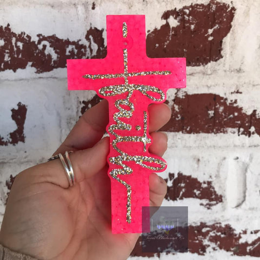 FAITH CROSS PINK/PURPLE