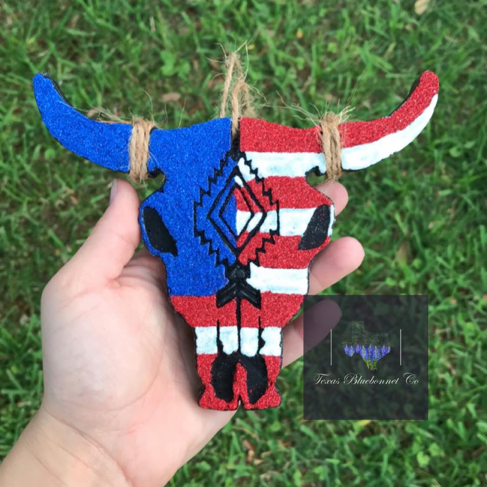 FLAG BULL SKULL