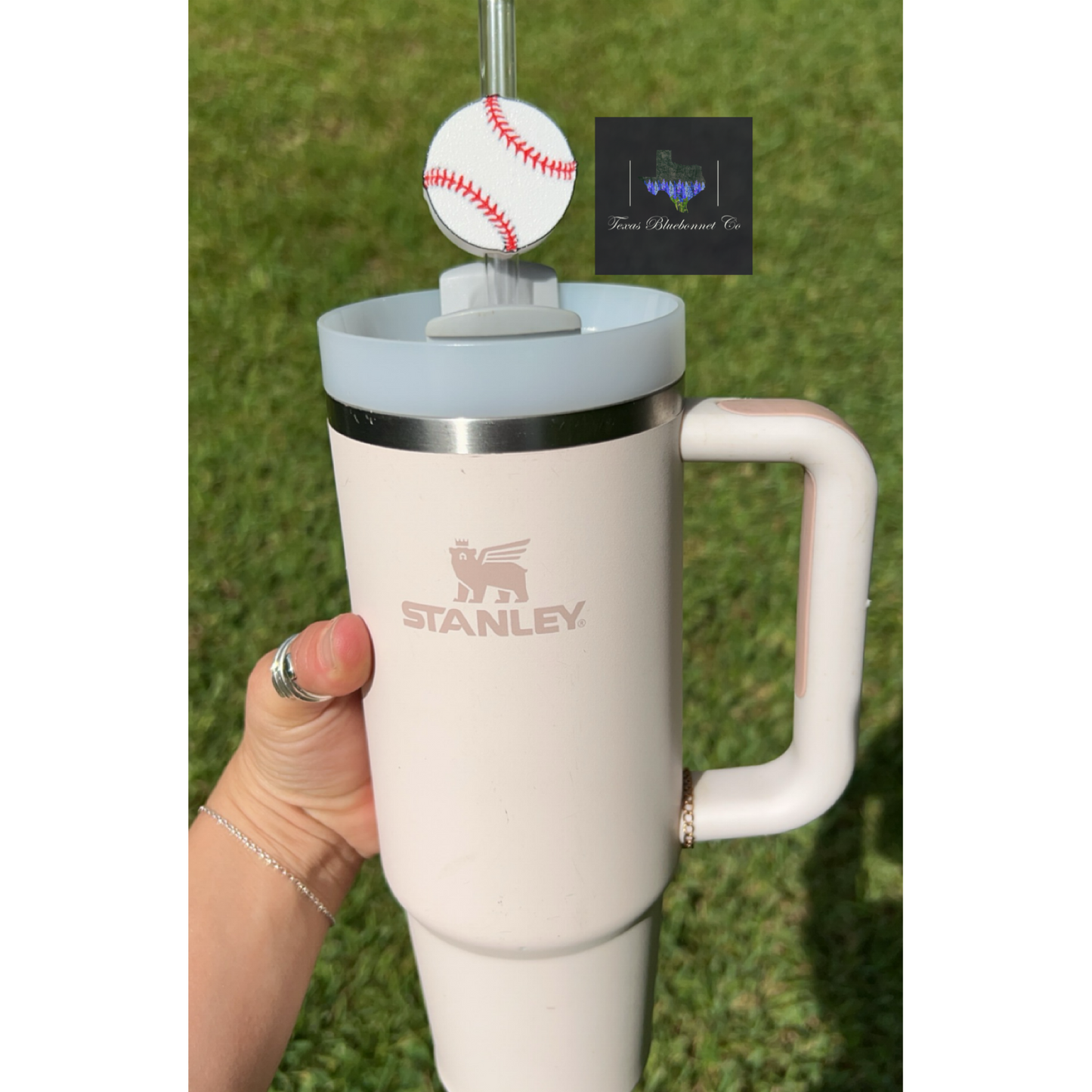 BASEBALL STRAW TOPPER