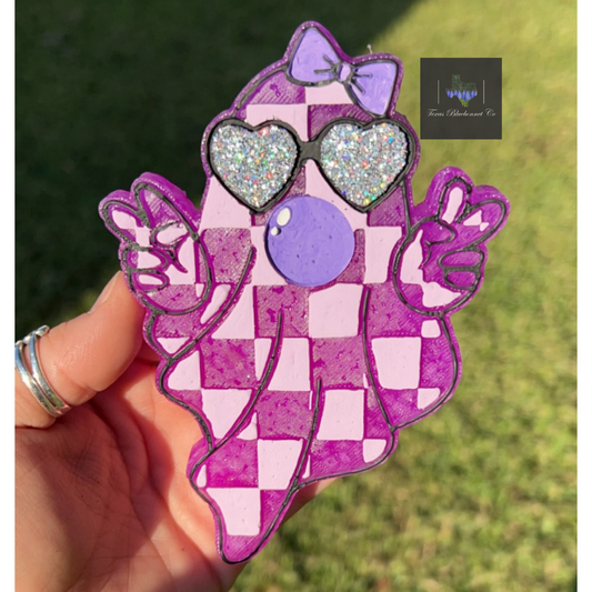 CHECKERED GHOST W/ GLASSES
