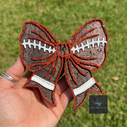 FOOTBALL BOW DESIGN 2 (ORANGE)
