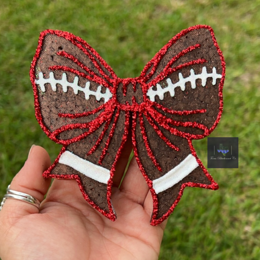 FOOTBALL BOW DESIGN 2 (RED)