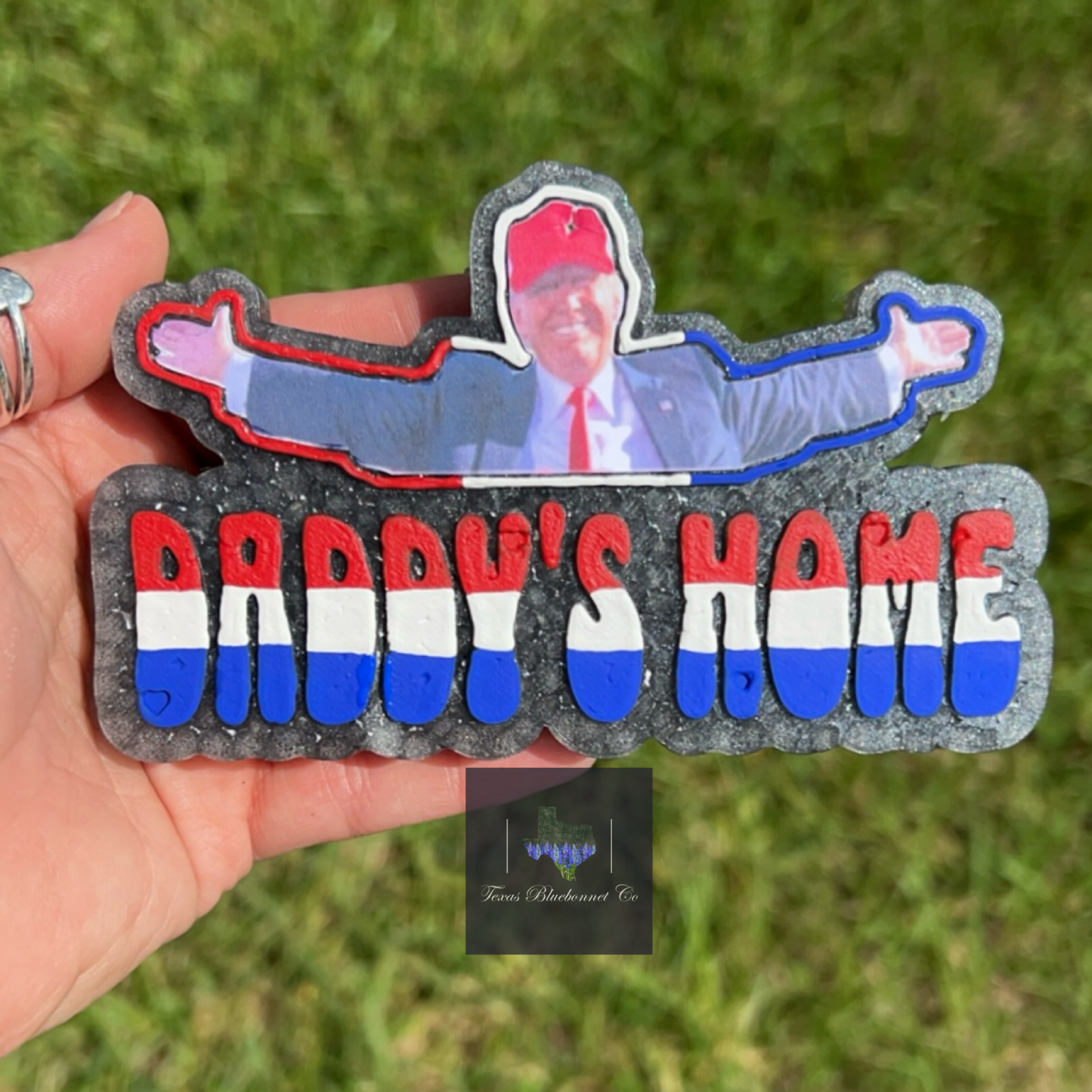 DADDYS HOME TRUMP (RED WHITE & BLUE BLOCK)