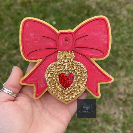GOLD LOCKET W/ BOW