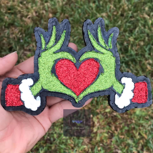 GREEN GUY HEART HANDS