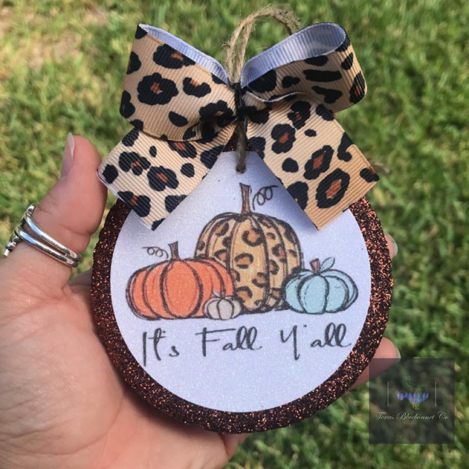 FALL CHEETAH CARDSTOCK ROUNDS