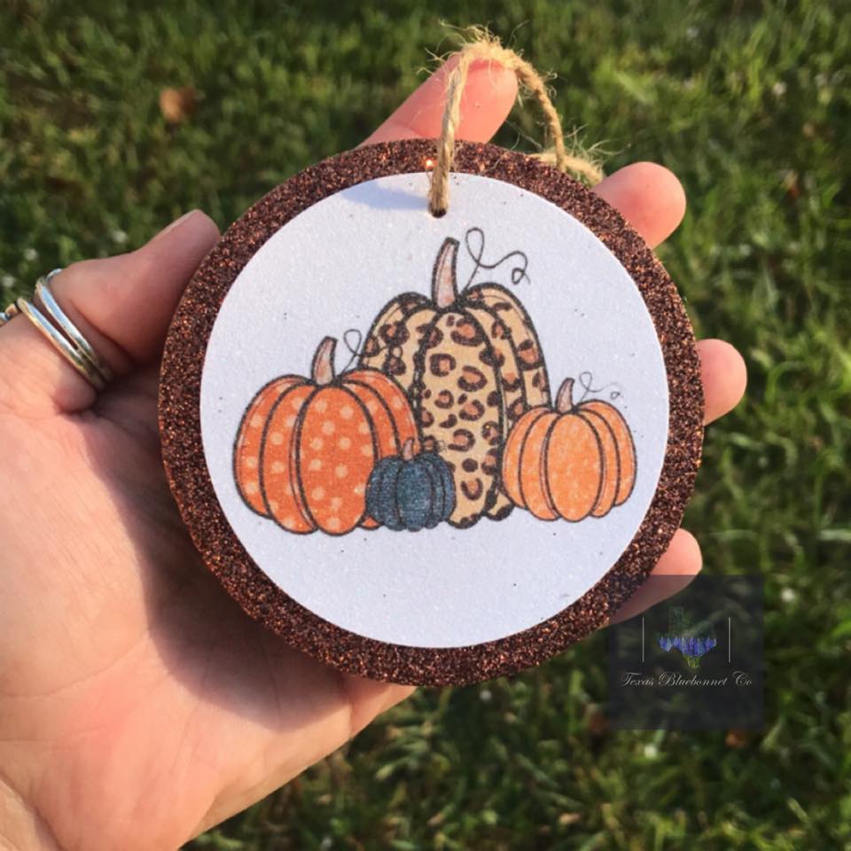 FALL CHEETAH CARDSTOCK ROUNDS