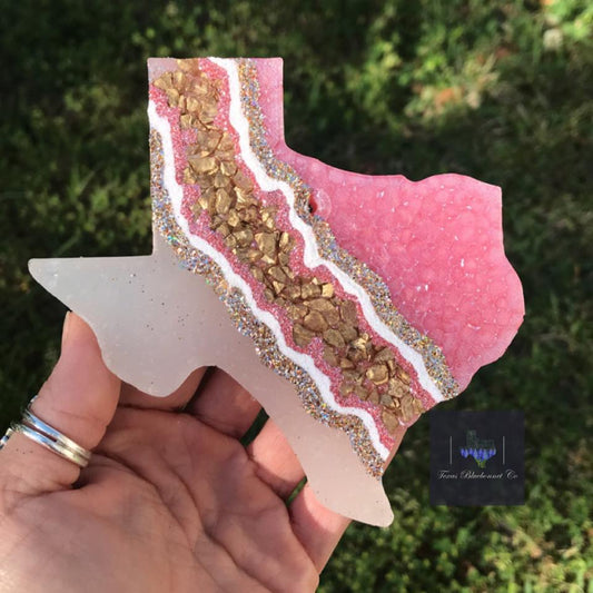 TEXAS GEODE PINK/GOLD