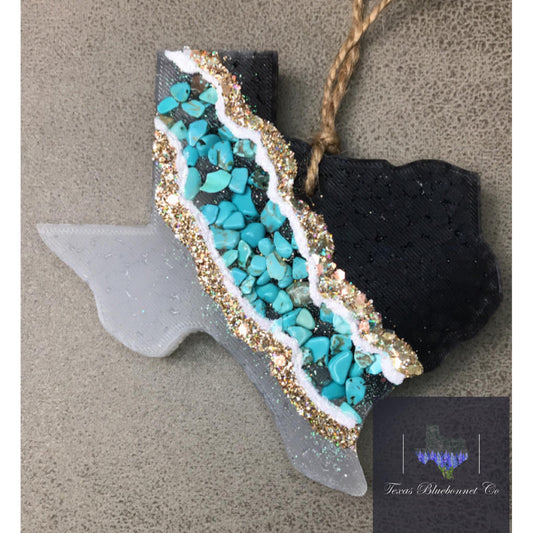 TEXAS GEODE BLACK/TURQUOISE