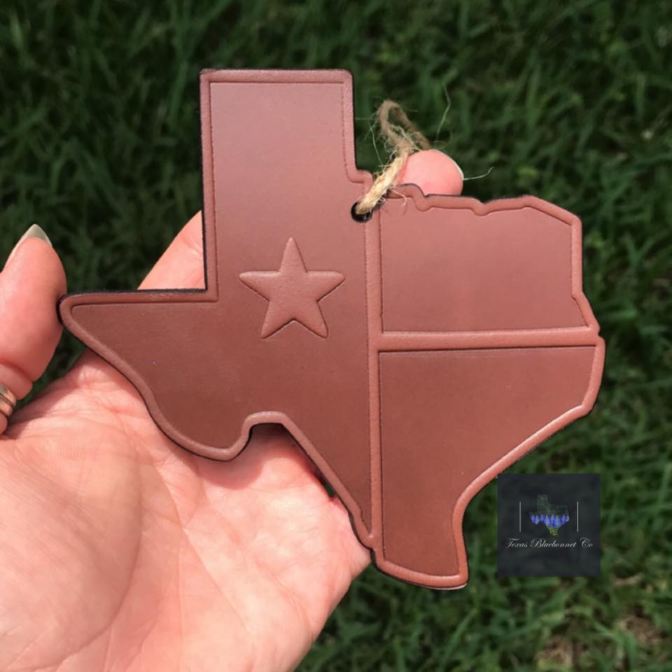 TEXAS FLAG (LEATHER CHARM)