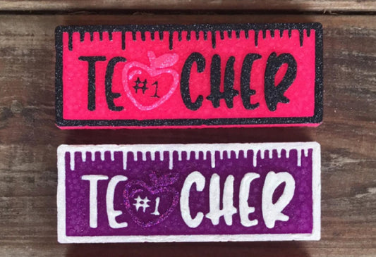 TEACHER RULER (PINK/PURPLE)