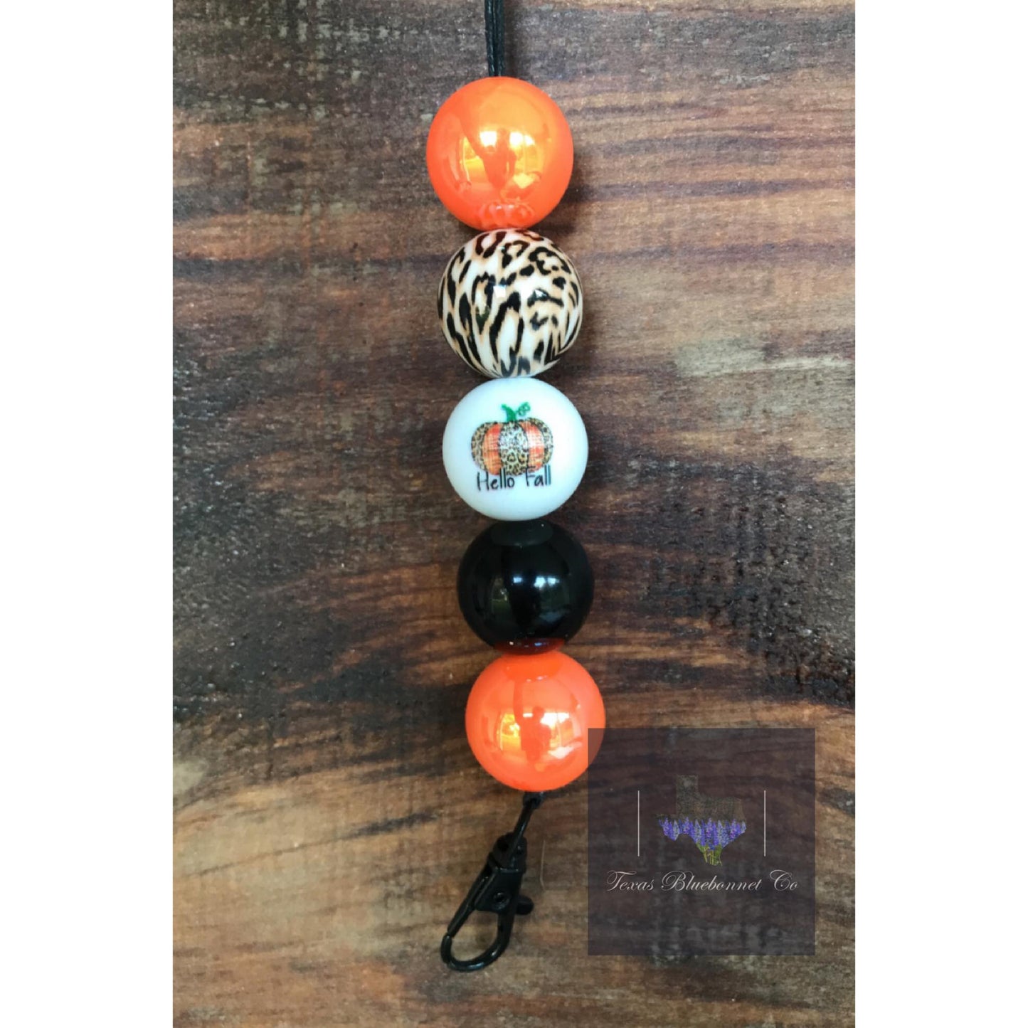 FALL CHEETAH PUMPKIN HANGER